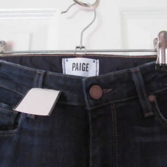 PAIGE | Skyline Ankle Peg Jeans — Size 27 | Dark Wash - Picture 2 of 4